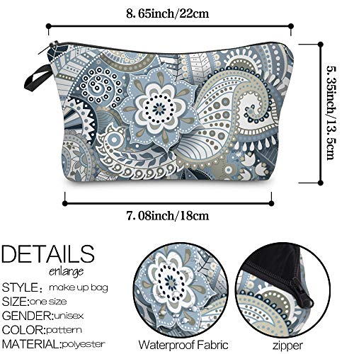 Deanfun Cosmetic Bag for Women, Mandala Flowers Waterproof Makeup Bags Roomy Toiletry Pouch Travel Accessories Gifts (51559) - color: 51559