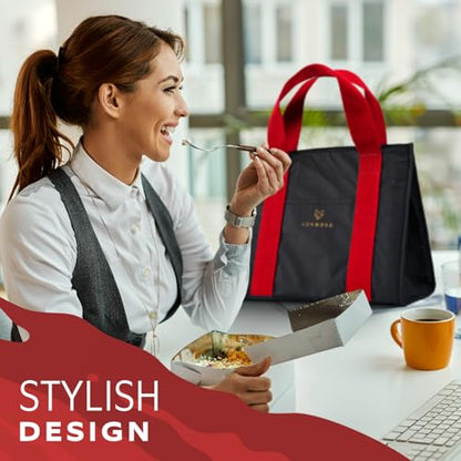 VonNova Women’s Insulated Lunch Bag – Cute Large 7L Lunch Tote for Office – Durable Small Lunch Box for Women with Premium Cooler Insulation – Stylish Lunchbox for Adults, Nurses & Teachers - color: Rossera