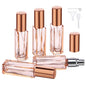Segbeauty Portable Mini Perfume Atomizer Bottle, 5pcs Empty Refillable Cologne Spray Bottles, 10ML Small Travel Glass Perfume Bottle Fine Mist Sprayer Scent Pump Case for Cologne Fragrance - color: Orange, style: Mini Bottles