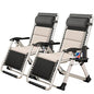 NAIZEA Padded Zero Gravity Chair, Folding Outdoor Lounge Chairs, Adjustable Reclining Camping Chairs with Cup Holder, Ergonomic Patio Lawn Chair for Balcony Beach Deck Yard - color: Ivory White, style: Zero Gravity Chair 2 Pack