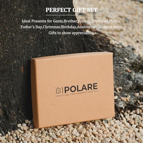Polare RFID Blocking Napa Leather Passport Holder Travel Wallet For Men and Women (Black) - color: Black