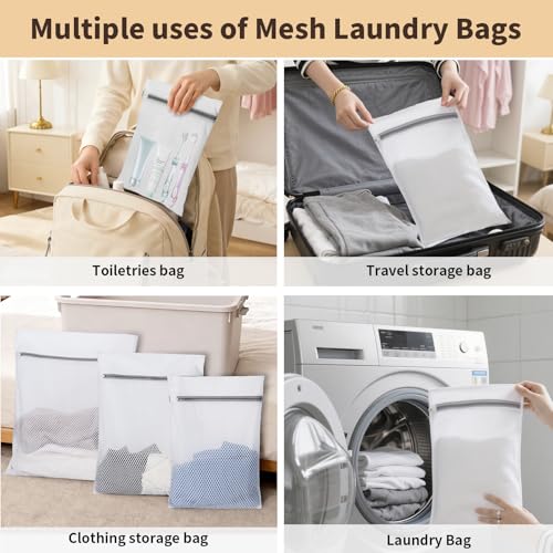150L Laundry Bag Backpack with 3 Sizes Mesh Wash Bags and Shoulder Straps Foldable Clothes Hamper Bag with Drawstring Closure for College, Apartment, Laundromat(Khaki) - color: Khaki