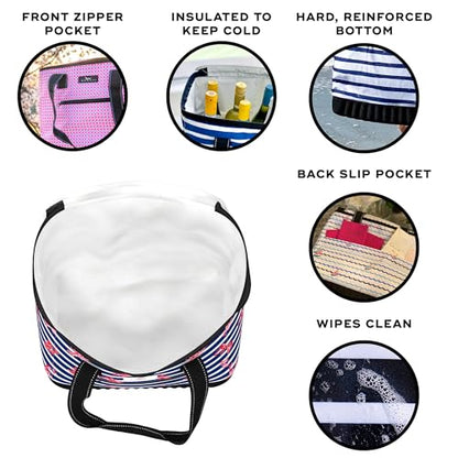 SCOUT The Stiff One - Large, Soft, Lightweight, Insulated Cooler with Hard Bottom, Beach, Family, Travel, Picnic Cooler - color: Catch of the Day