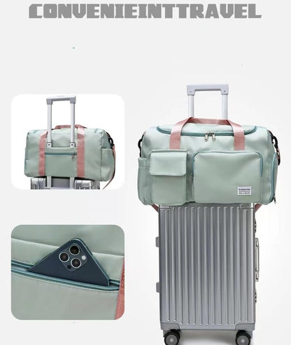 New Sports Tote Gym Travel Luggage Shopping Delivery Weekend Camping Overnight Bag (purple) - color: purple