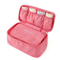 Vpang Portable Multi-Functional Socks Underwear Bra Organizer Case Travel Storage Bag Packing Cube Cosmetic Bag (Pink)