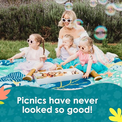 Rudie Nudie Jumbo Picnic Rug, Premium Large Picnic Mat, 6'7" x 6'7", Outdoor Waterproof Picnic Blanket Beach Mat, Foldable & Waterproof, Picnic Blankets Ideal for Beach & Park, Outdoor Blanket