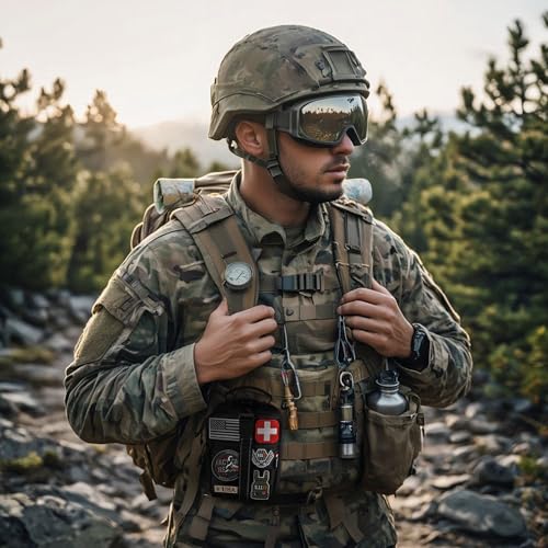 Survival First Aid Kit with Israeli Bandage, Chest Seal, Tourniquet, Splint, Tactical Military Combat Molle IFAK for Wound Care, Bleeding Control, Trauma Hemorrhage and More (Black) - color: Black