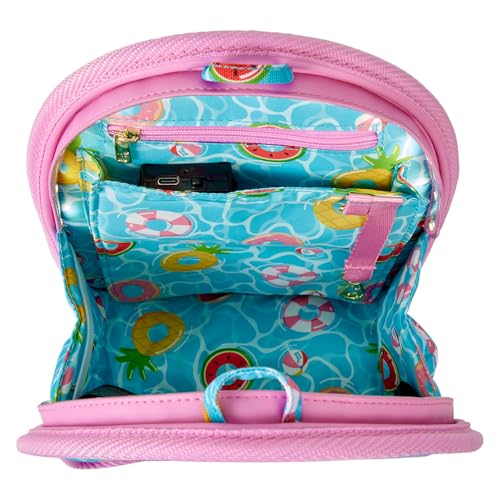 Loungefly Pool Day Light-Up Mini Backpack Insert Organizer