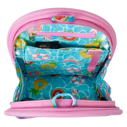 Loungefly Pool Day Light-Up Mini Backpack Insert Organizer