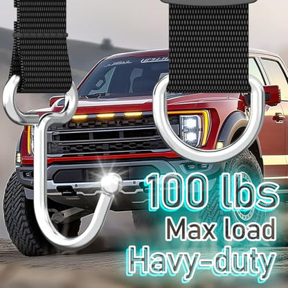 Car Headrest Hooks for Purse and Bags, 4 Pack | Adjustable Back Seat Hanger, Metal Heavy Duty, 100 lbs Capacity, Purse Holder - style: D4