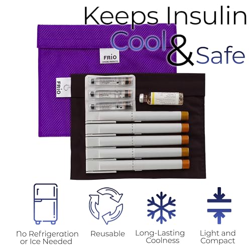 FRIO Cooling Wallet - Insulin Cooler for 45+ Hours of Stress Free On The Go - Purple - XL - color: Purple, size: XL