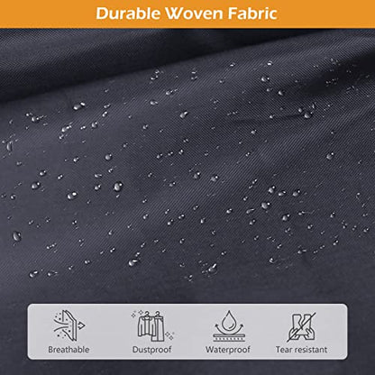 MISSLO 72" Wedding Dress Garment Bag Waterproof Garment Bags for Travel for Women Dress Bags for Gowns Long for Closet Storage 3-Pack, Black - size: 72 inch