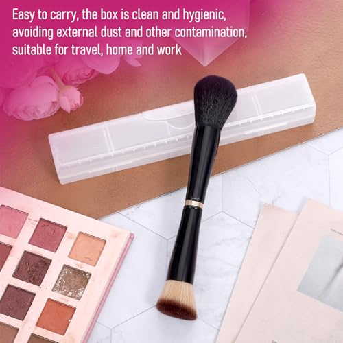Travel Makeup Brushes 4 in 1 Makeup Brush Retractable Makeup-Brush Set Double Ended Makeups Brushes Set with Case Powder Foundation/Blush Eyeshadow Concealer Brush for Liquid Cream Powder