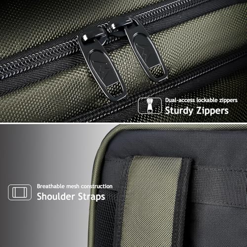 MATEIN Carry on Travel Laptop Backpack, Large Flight Approved Personal Item Travel Backpack with Shoe Compartment, Water Resistant Weekender Overnight Bag Fit 17 Inch Laptop, Green - color: Green, size: X-Large