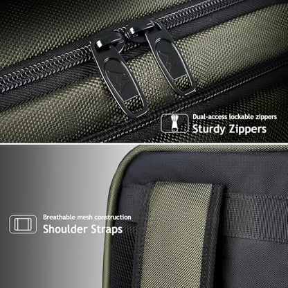 MATEIN Carry on Travel Laptop Backpack, Large Flight Approved Personal Item Travel Backpack with Shoe Compartment, Water Resistant Weekender Overnight Bag Fit 17 Inch Laptop, Green - color: Green, size: X-Large