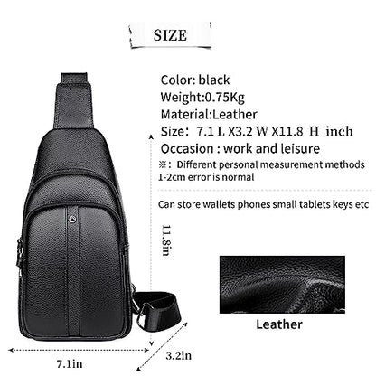 FSD.WG sling Backpack for Men Chest Bag Crossbody Shoulder Bags Travel Bag Purse for Men with Water Resistant