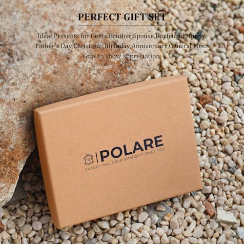Polare Luxury RFID Blocking Leather Passport Holder Travel Wallet For Men and Women (Dark Brown Compass) - color: V Dark Brown Compass