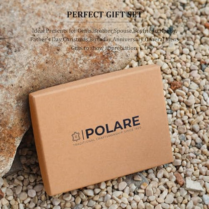 Polare Luxury RFID Blocking Leather Passport Holder Travel Wallet For Men and Women (Dark Brown(Snap Version)) - color: Dark Brown(Snap Version)