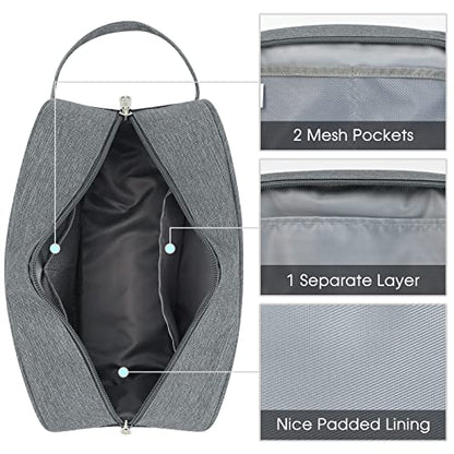 Narwey Travel Toiletry Bag for Women Traveling Dopp Kit Men Toiletries Bag Cosmetic Bag Makeup Bag Medicine Bag for Traveling (Grey) - color: A-Grey