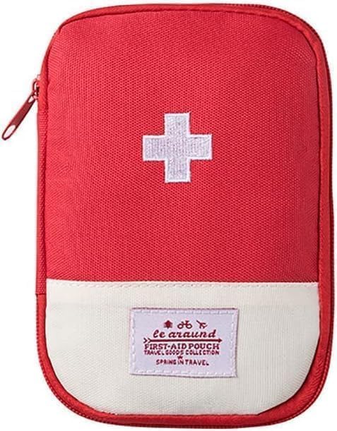 4 Pcs Portable Travel First Aid Pouch,Empty Mini First Aid Pouch,Outdoor Camping Hiking First Aid Medical Rescue Bag Multi-Function Emergency Medicine Storage Organizer Bag Household Supplies(Small)