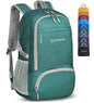 ZOMAKE Lightweight Packable Backpack 30L, Foldable Hiking Backpacks Water Resistant Compact Folding Daypack for Travel(Dark Green) - color: Dark Green