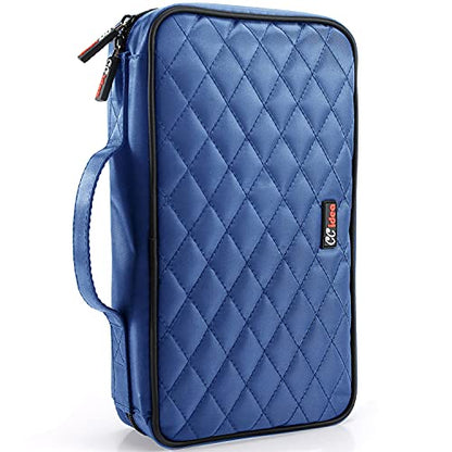 CCidea 96 Capacity CD/DVD Case Holder Portable Wallet Disc Storage Binder for Car, Home, Travel (96-Blue) Specials - color: 96-Blue