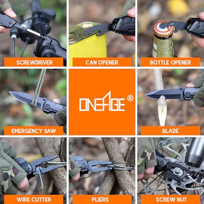 Godfather Gift, Multitool Knife, Godfather Proposal Gifts, Godfather’s Gifts from godchild, Christmas Practical Present, Gift for Camping, Hiking, Fishing, 20 in 1 Multitool - style: GODFATHER GIFTS