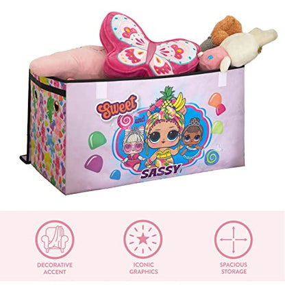 LOL Surprise Collapsible Children’s Storage Trunk - Durable with Soft Lid, 28.5"x14.5"x16", Fun and Spacious Organizer for Kids - color: LOL Surprise / Sweet and Sassy