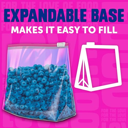 Ziploc Gallon Food Storage Slider Bags, Power Shield Technology for More Durability, 104 Bags Total - size: 104 Count
