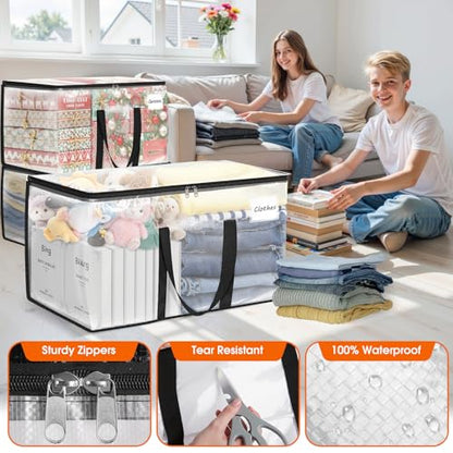 Fab totes Moving Bags Extra Heavy Duty Oversized Storage Bags with Reinforced Handle and Double Zippers,Moving Supplies Totes for Storage Packing Dorm Room Essentials Alternative to Moving Boxes - size: 100L
