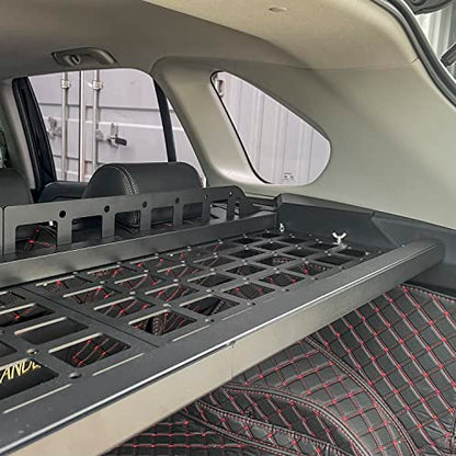 HIGH FLYING for Toyota RAV4 2019-2025 Car Accessories Modular Storage Molle Panel Cargo Shelf Organizer Luggage Carrier Rack Aluminum Alloy (with Split Cross Bar) - size: 2019-2025 with Split Cross Bar
