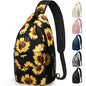 Pritent Crossbody Bags for Women Men Trendy Sling Bag Backpack Casual Chest Bag with Convertible Shoulder Strap - color: Sunflower, size: Medium