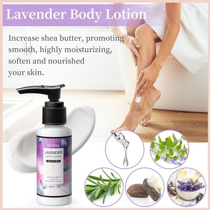 Gifts for Women Best Friends Gifts Travel Size Toiletries Kit Self Care Gifts for Sister Friends,Mom, Teacher,Grandma Lavender Gifts for Her Birthday Christmas