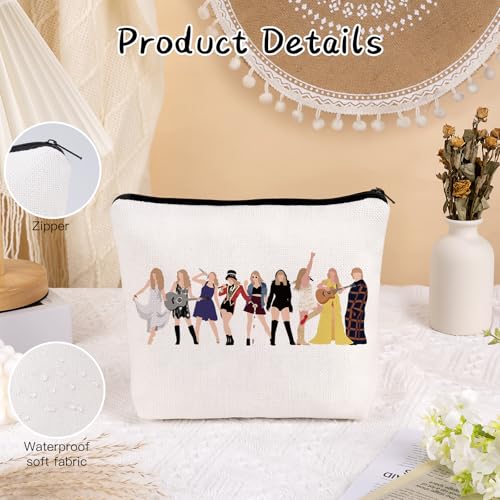 Frerdui Music Lover Makeup Bag Gifts for Women, Singer Makeup Bags, Singer Merch Cosmetic Bag for Next Era, Gift for Women Friends Birthday Mother's Day Nurse Graduation Gift for Her Music Lovers - style: Star Bag