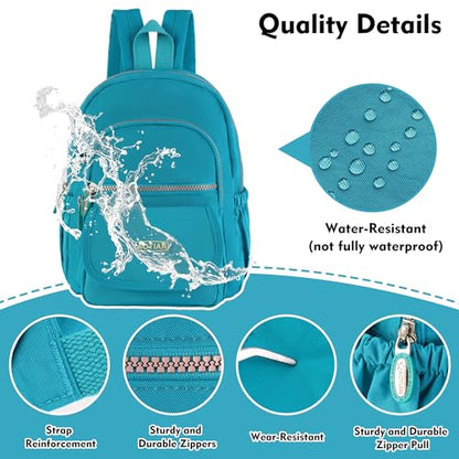 AOTIAN Mini Nylon Women Backpacks Casual Lightweight Small Daypack for Girls - color: Mini Wake Blue