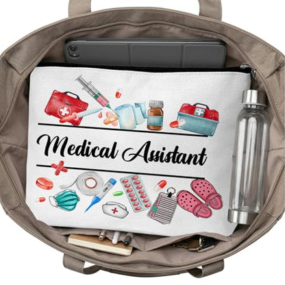 Nurse Graduation Gifts for Women, Nurse Medical Makeup Bag Appreciation Birthday Gifts for Nurses, Medical Assistant Travel Cosmetic Pouch Bags with Zipper - B04 - style: Medical Assistant