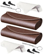 RayLove Ultimate Glasses Case Kit, Hard Shell Sunglasses and Eyeglass Case with Cleaning Cloth, Screwdriver, Ear Hooks - style: 2pack,coffee