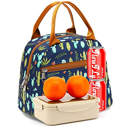 FlowFly Insulated Lunch Cooler Bag - Tote Bag Organizer for Women/Men, Cactus - color: Cactus