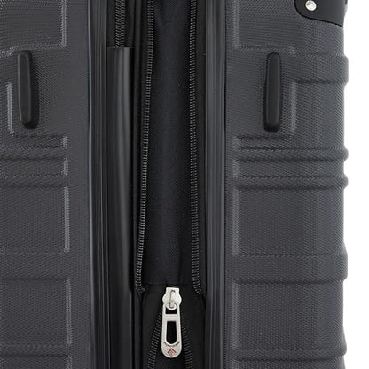 Travelers Club Phoenix Luggage, Blackened Pearl, 22-Inch Carry-On - color: Blackened Pearl, size: 22" Carry-On