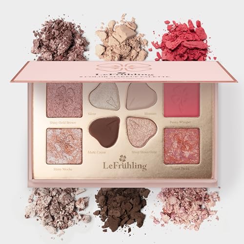 All in one Full Size Travel-Friendly Baked Makeup Palette,High Pigmented Long Lasting, glitter Shimmer Matte,Bronzer Blush Highlighter and Eyeshadows