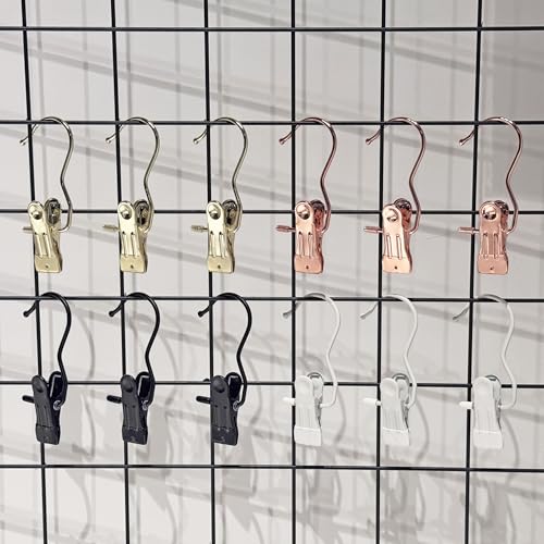 Hangers Clips,Stainless Hooks for Closet Hooks,Heavy Duty Clothespins Laundry Hanging Hooks,Travel Portable Clothes,Boot Tall Towel Hats Socks Pants and Bras (10, Matte White) - color: Matte White
