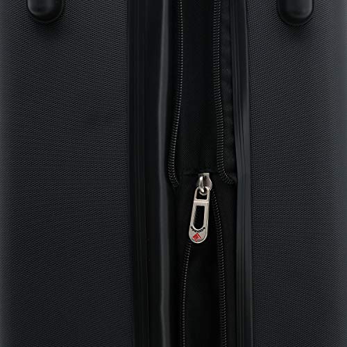 Travelers Club Chicago Hardside Expandable Spinner Luggage, Black, 5 Piece Set - color: Black, size: 5 Piece Set