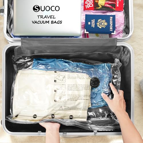Travel Vacuum Bags for Clothing with Rechargeable Electric Pump, Compression Packing Cubes Organizer Storage for Luggage Suitcase, Space Saver Seal Bags for Vacation Cruise, 18 Combo - style: 18 Combo