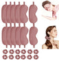 24Pcs Satin Eye Mask Silk Sleep Masks Silky Eyes Cover Blackout Blindfold Eyeshade Scrunchies Hair Ties Travel Wedding Gift - color: Sandalwood
