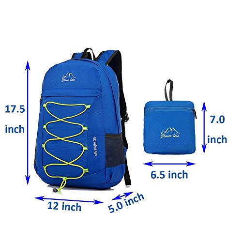 Outdoor Water Resistant Hiking Backpack - color: Blue