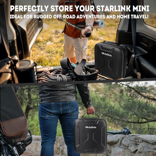 Ultra-Light Case for Starlink Mini – Waterproof, Shockproof EVA for Starlink Case Shoulder Star Link Bag with Dual Carry Options | Ideal for Starlink Mini Accessories - style: SpaceStyle