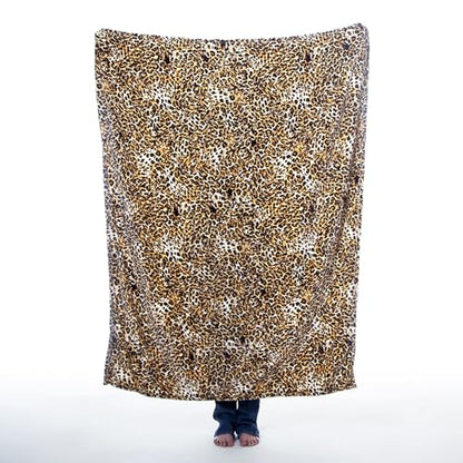 Carstens, Inc. Travel Blanket, Premium Compact 2-in-1 Airplane Blanket/Pillow, Leopard Print - color: Leopard Print