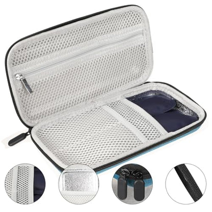 Yeasing Diabetic Travel Organizer Portable Insulin Cooler Bag with 2 Ice Packs, Big Insulation Medicine Kit for Daily Life Trips