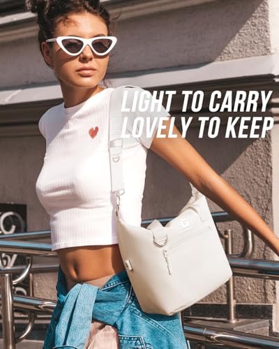GLORIEROO Pastel Lunch Box Women | Insulated Soft Waterproof Leakproof Lunch Bag Cooler | Adjustable Strap | BPA-Free - color: Vanilla Cream