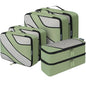BAGAIL 6 Set Packing Cubes,Travel Luggage Packing Organizers - color: The Matcha Green, style: 6 Set